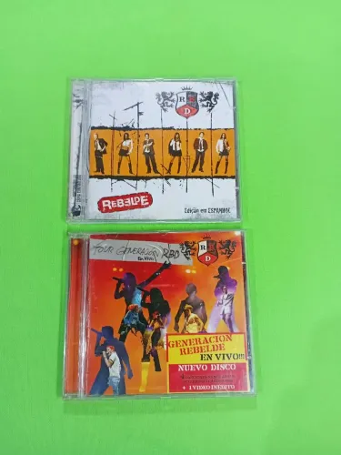2 cds RBD Rebelde Espanhol e Tour Generación + Brinde