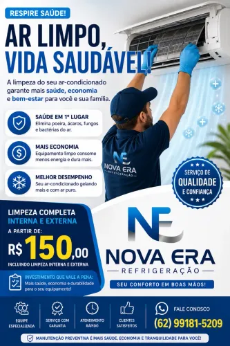 Agende Sua Manutenção com a Nova Era e Garanta Conforto e Economia!"
