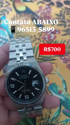 Relógio ROLEX LAND DWELLER AUTOMÁTICO MOSTRADOR PRETO