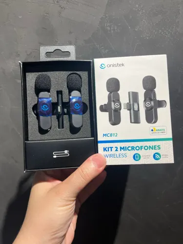 Microfone de Lapela Sem Fio Onistek