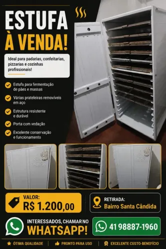 ARMÁRIO CARRINHO DE PÃO / ESTUFA