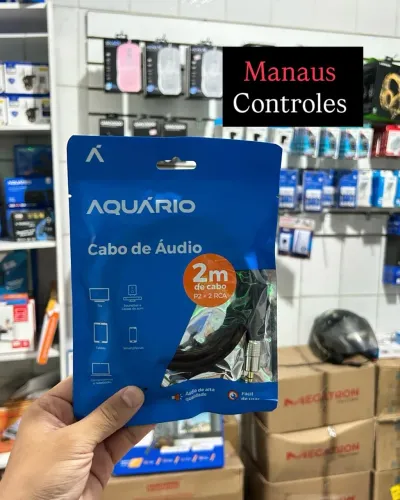 Cabo de Áudio para Caixa de som Auxiliar para RCA