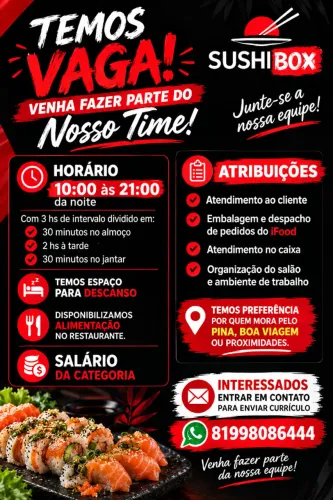 Atendente de restaurante 