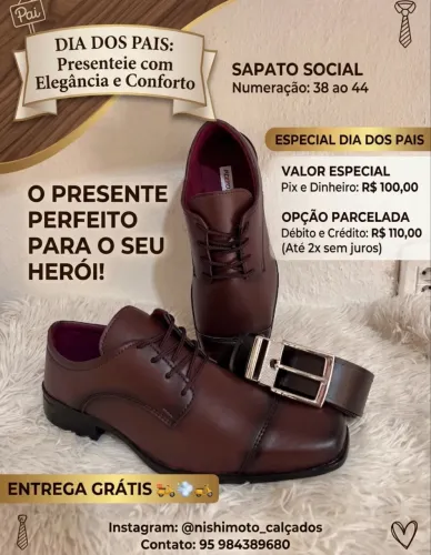 Sapato social masculino