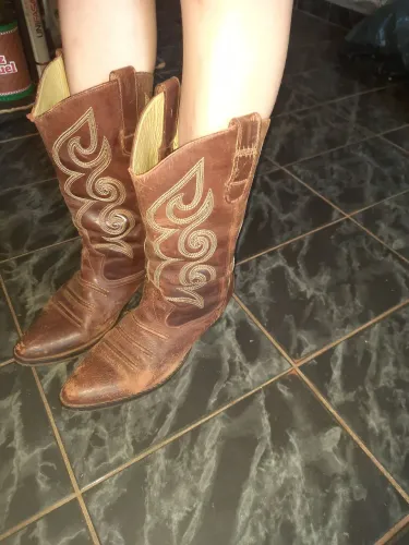 Bota de texana couro legítimo Unissex