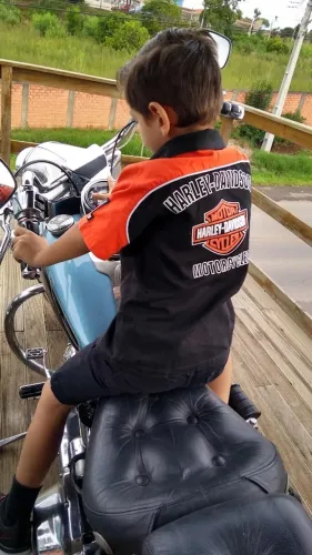 Camisa infantil até 10 anos Harley Davidson