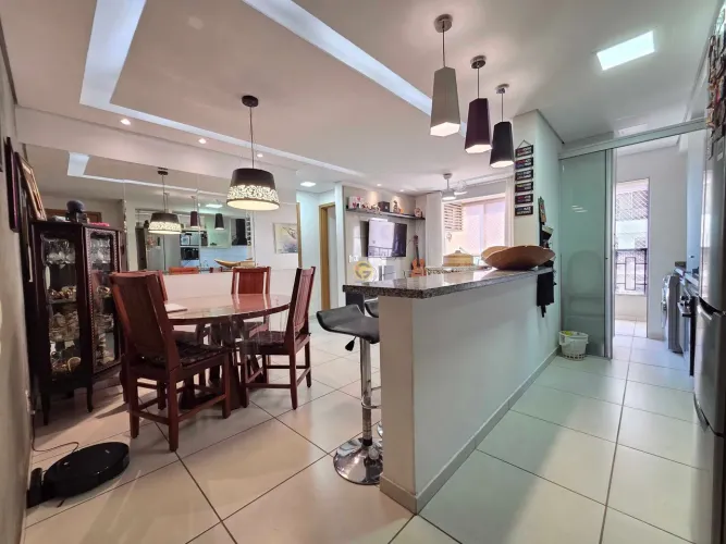 APARTAMENTO DE 2 QUARTOS COM SUÍTE E VARANDA À VENDA NO VILA ROSA, GOIÂNIA, COM LAZER E PO