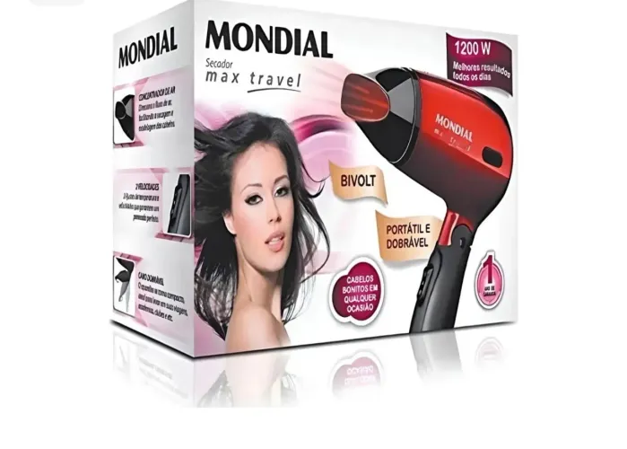 Secador Mondial Sc-10 Bivolt Dobrável Viagem 1200w 