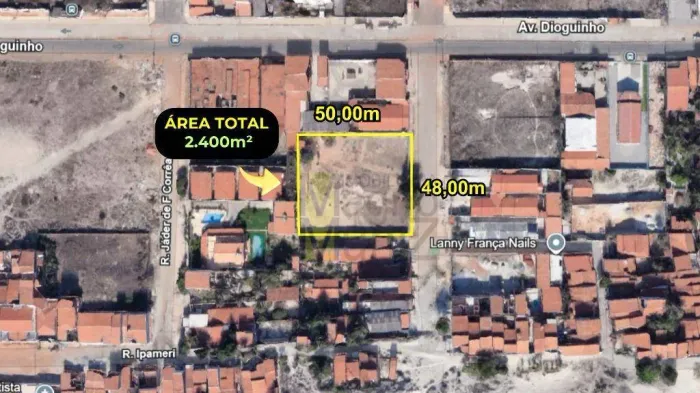Terreno à venda, 2400 m² por R$ 997.000,00 - Praia do Futuro - Fortaleza/CE