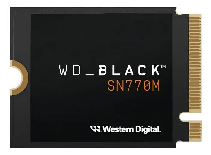 SSD WD Black SN770M, 500GB, M.2 2230, PCIe NVMe, Leitura 5000MB/s, Gravacao 4000MB/s