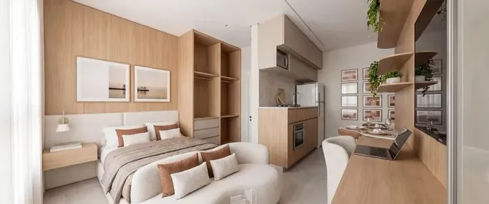 Apartamento com 1 dormitório à venda, 33 m² por R$ 295.000 - Jardim Herculano - São José d