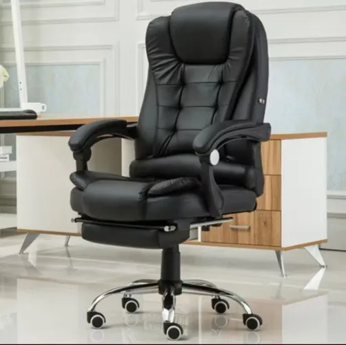 Cadeira presidente ergonômica couro