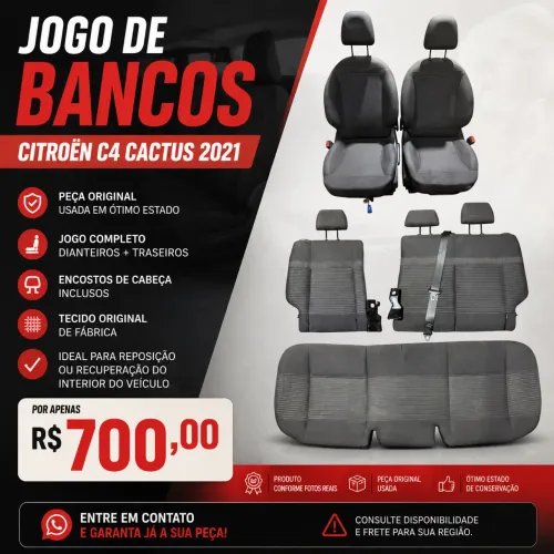 Jogos de bancos de tecido c4 cactus 2020 2021 2022