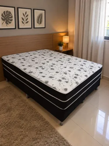 Cama Box Casal Queen Unibox Molas Ensacadas - Direto da Fábrica!