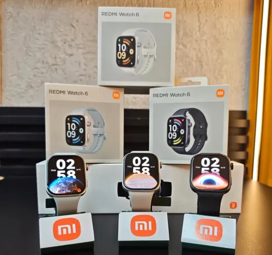 Xiaomi Redmi Watch 6 Gps Integrado Amoled Prova Dagua Prateado Mesh Branco