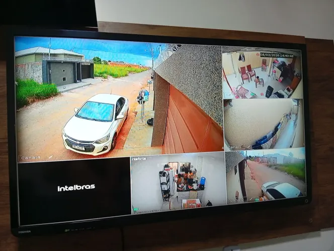Kit câmeras intelbras completo instalado 