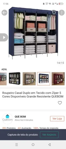 Roupeiro desmontável