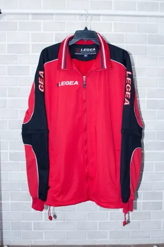Jaqueta Esportiva Legea 2XL - Vermelha com Detalhes Pretos