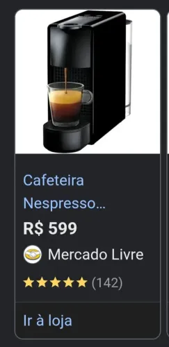Cafeteira nespresso