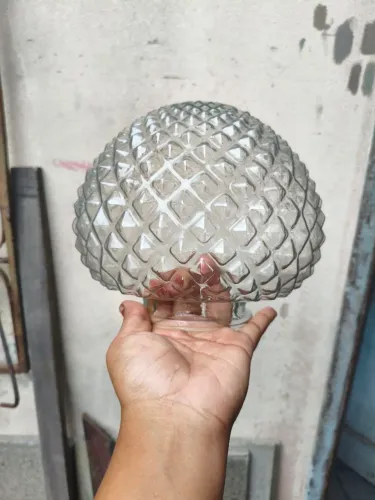 Globo de vidro para lustre luminária