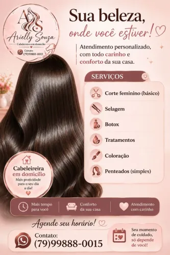 Cabeleireira em domicílio
