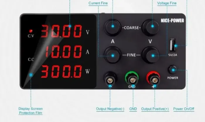 Fonte de Bancada regulável 30 volts 5 Ap 125v