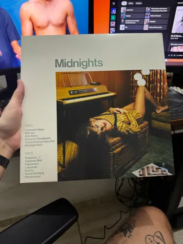 vinil taylor swift - midnights jade green