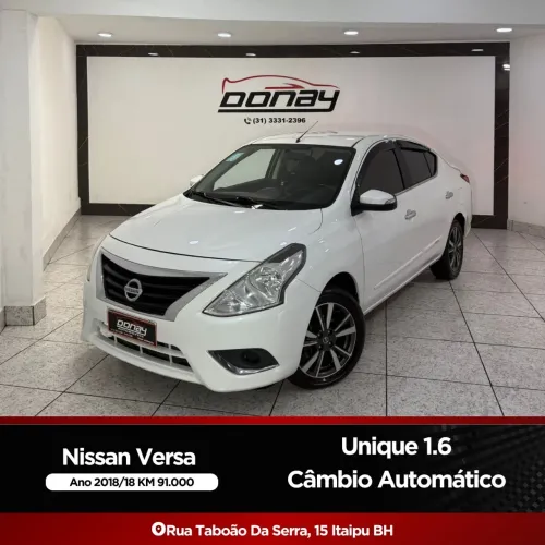 Nissan Versa Unique 1.6 16V Flexstart 4P Aut. 2018