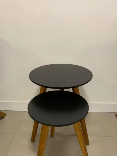Conjunto mesa lateral de apoio