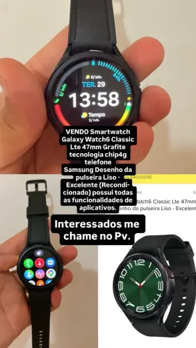 Relógio Smartwatch Galaxy Watch6 Classic Lte 47mm