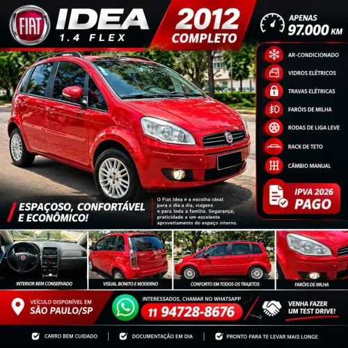 Fiat Idea Attractive 1.4 Fire Flex 8V 5P 2012