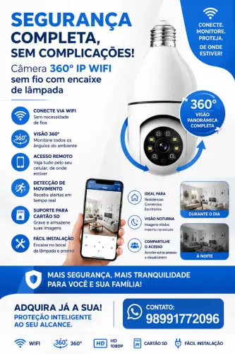 INSTALAÇÃO E VENDA DE CAMERAS DE SEGURANÇA WIFI