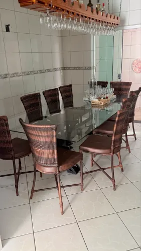Mesa de vidro 2m