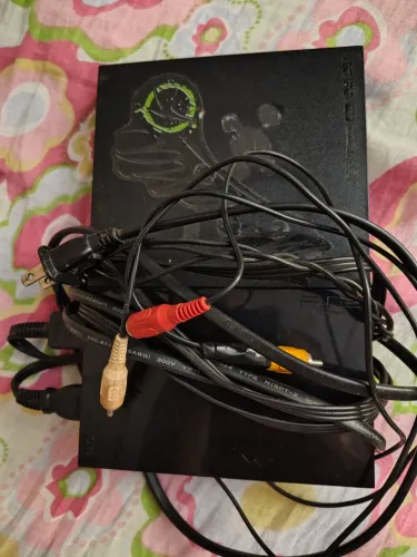 Playstation 2 com defeito + CONTROLE NOVO