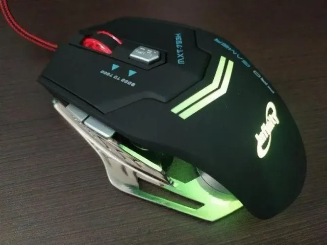 Mouse Gamer Infinity Black 7 Cores 7000dpi - Mxt-753h Cor Preto