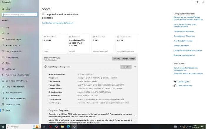 Pc gamer barato por urgência