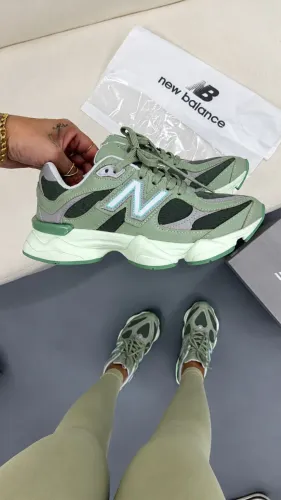 Tênis New Balance 9060 Verde-Menta Novo Importado + BRINDE