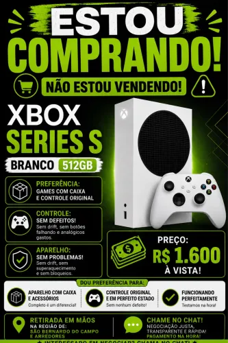 Xbox séries s (C.O.M.P.R.O)