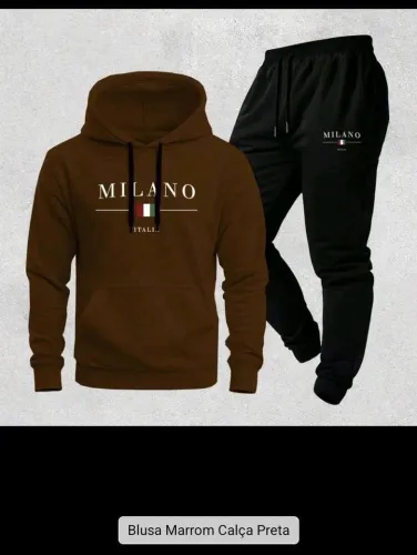 Conjunto moletom adulto. Milano. Tamanho G