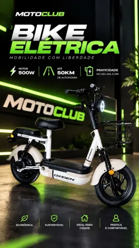 BIKE ELETRICA OXIGEM 500W