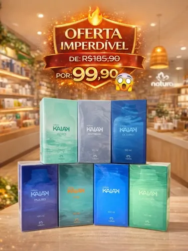 KAIak Masculino Natura - Energia, Frescor e Aventura em cada borrifada!