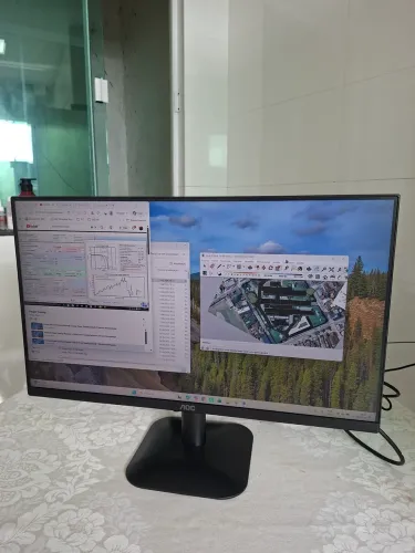Monitor 24" AOC Full HD vendo no cartão