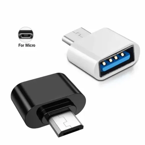 Adaptador Micro Usb Otg Macho Conversor Para Usb V8 2.0 Fêmea Sincronização de Dados
