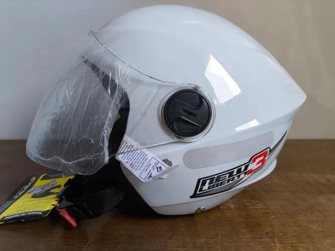 CAPACETE PRO TORK NEW LIBERTY 3 - BRANCO, N° 60 NUNCA USADO