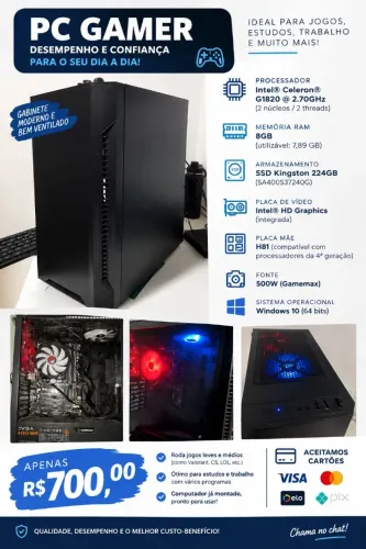 Vendo CPU gamer