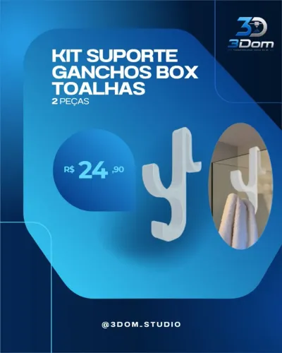 KIT SUPORTE TOALHAS