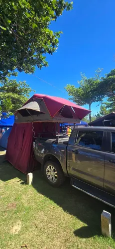 Barraca de teto bluecamp com anexo