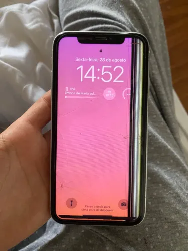 iphone X tela quebrada