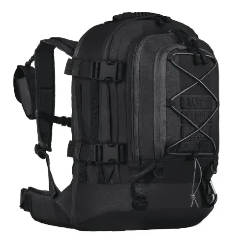 Mochila Táctica Militar Invictus Duster 2.0 Preta 50 Litros Cor Preto Tecido Liso
