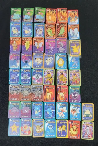 Tazos Elma Chips pokémon original as 4 coleções completas